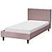 Letto Velluto Fitou 90 X 200 Cm Rosa - Foto miniatura 4