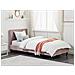 Letto Velluto Fitou 90 X 200 Cm Rosa - Foto miniatura 1
