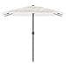 Ombrellone Giardino Con Palo In Acciaio Bianco 300x200x250 Cm - Foto miniatura 3