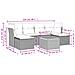 Set Divani da Giardino con Cuscini 7pz Nero Polyrattan - Foto miniatura 2