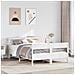 Letto Senza Materasso Bianco 140x200 Cm Legno Massello Di Pino - Foto miniatura 1