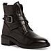Black Casual Closed Booties Stivaletti Pelle Scarpe Donna Nero Eu 37, 1-25469-29 003 - Foto miniatura 2