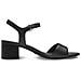 Black Casual Open Sandals Sandali Pelle Scarpe Donna Nero Eu 39, 1-28250-42 001 - Foto miniatura 3