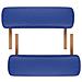 Lettino Pieghevole Da Massaggio Blu 3 Zone Con Telaio Legno - Foto miniatura 6