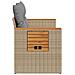 Divano Da Giardino Con Cuscini A 2 Posti Beige In Polyrattan - Foto miniatura 4