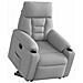 Poltrona Alzapersona Reclinabile Elettrica Grigi Nuvola Tessuto - Foto miniatura 3