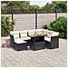 Set Divani da Giardino con Cuscini 8 pz Nero in Polyrattan - Foto miniatura 2