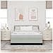 Letto a Box con Materasso  Grigio Chiaro 140x190 cm in Velluto - Foto miniatura 5
