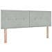 Letto a Box con Materasso  Grigio Chiaro 140x190 cm in Velluto - Foto miniatura 7