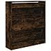 Scarpiera Rovere Fumo 80x21x87,5 cm in Legno Multistrato - Foto miniatura 7
