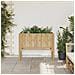 Letto rialzato da giardino Marrone 90 x 35 x 70 cm Bambù - Foto miniatura 4