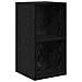 Set mobile TV Rovere nero 37 x 37 x 107 cm Legno multistrato - Foto miniatura 6