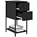Armadio da Notte con cassetto 2 pcs Rovere nero 32 x 42 x 70 cm - Foto miniatura 3