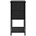 Armadio da Notte con cassetto 2 pcs Rovere nero 32 x 42 x 70 cm - Foto miniatura 7