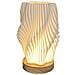 Lampada Da Scrivania Led Dimmerabile Usb Con Base In Legno - Lampada Da Comodino In Stile Nordico - Foto miniatura 1