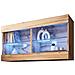 Komodee Tivoli Horizontal 100 Vetrina Sospesa, Rovere Wotan/rovere Wotan, Illuminazione Led Blu, Larghezza 100 Cm X Altezza 50 Cm X Profondità 29 Cm, Per Soggiorno, Sala Da Pranzo - Foto miniatura 3