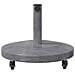 Base per Ombrello da Esterno Aspetto legno grigio scuro - Foto miniatura 5