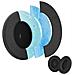 Cuscinetti Di Ricambio Compatibili Con Cuffie Bose Qc45/qc45ii/qc45sc/qc35/qc35ii (2 Pezzi) Black - Foto miniatura 1