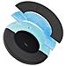 Cuscinetti Di Ricambio Compatibili Con Cuffie Bose Qc45/qc45ii/qc45sc/qc35/qc35ii (2 Pezzi) Black - Foto miniatura 3