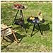 Tavolo Rotondo Portatile Ultraleggero In Lega Di Alluminio - Ideale Per Campeggio E Picnic Black - Foto miniatura 5