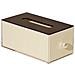 Elegante Portatovaglioli Acrilico Con Perla - Raffinato Dispenser Di Fazzoletti In Pmma Beige - Foto miniatura 1