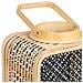 Lanterna In Rattan E Metallo Con Vetro, 24,5x19x28/31,5/41,5h Cm - Foto miniatura 5