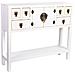 Credenza In Legno Con 6 Cassetti E 2 Porte 95x24x79h Cm - Foto miniatura 1