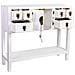 Credenza In Legno Con 6 Cassetti E 2 Porte 95x24x79h Cm - Foto miniatura 5