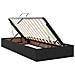 Letto con contenitore e materasso Nero 90 x 190 cm Velluto - Foto miniatura 6