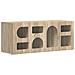 Mobile TV Rovere Sonoma 100 x 35 x 40 cm Legno multistrato - Foto miniatura 1