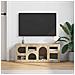 Mobile TV Rovere Sonoma 100 x 35 x 40 cm Legno multistrato - Foto miniatura 4