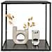 Mensola Vita-nero-metallo-36x36x36 Cm - Foto miniatura 3