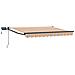 Tenda retrattile manuale con LED Blu e Arancione 3 x 2,5 m - Foto miniatura 1