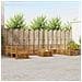 Set divani 11 pcs Naturale Legno di Acacia Massello - Foto miniatura 2