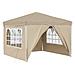 Tenda per feste a pop-up 288 x 288 x 245 cm Crema - Foto miniatura 1