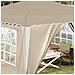 Tenda per feste a pop-up 288 x 288 x 245 cm Crema - Foto miniatura 4