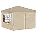 Tenda per feste a pop-up 288 x 288 x 245 cm Crema - Foto miniatura 5