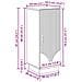 Credenza Grigio Sonoma 33 x 34,5 x 87 cm Legno ingegnerizzato - Foto miniatura 9