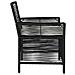 Sedia da esterno con cuscino 4 pcs Nero e Crema polyrattan - Foto miniatura 6