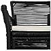 Sedia da esterno con cuscino 4 pcs Nero e Crema polyrattan - Foto miniatura 8