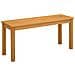Panchina da pranzo 95 x 32 x 45 cm Legno di Quercia Massello - Foto miniatura 1