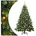 Albero di Natale artificiale con 300 LED Verde 210 cm PE e PVC - Foto miniatura 1