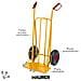 Carrello portacasse acciaio ruote pneumatiche max 200 kg cm 53x46x h105 - Foto miniatura 3