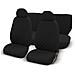 Coprisedili Universali Auto In Cotone Trapuntato Con Zip Fodera Nero - Foto miniatura 1