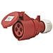 Presa Mobile Industriale 380V 16A 3P+T IP44 Rossa - Foto miniatura 1
