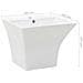 Lavabo A Parete In Ceramica Bianco 500x450x410 Mm - Foto miniatura 6