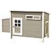 Pollaio ECO Barney in Plastica 137x73x83 cm Grigio e Bianco - Foto miniatura 1