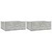 Comodini Pensili 2pz Grigio Cemento 40x30x15 Legno Multistrato - Foto miniatura 2
