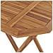 Tavolo Da Giardino Pieghevole 60x60x75 Cm In Massello Di Teak - Foto miniatura 5