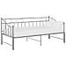 Telaio Divano Letto Estraibile Grigio In Metallo 90x200 Cm - Foto miniatura 4
